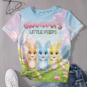 Personalized Grandma's Little Peeps Easter 3D Shirt Funny Gift For Mom, Grandma Ch07 895264