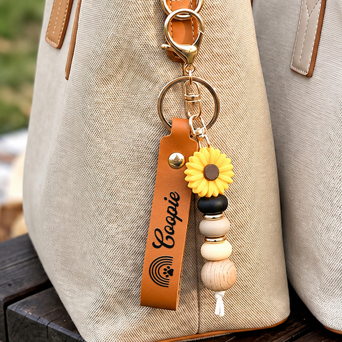 Personalized Custom Photo And Name Memorial Beaded Keyring For Pet Lover TH10 170803