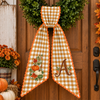 Personalized Autumn Pumpkin Monogram Embroidered Wreath Sash TH10 171043