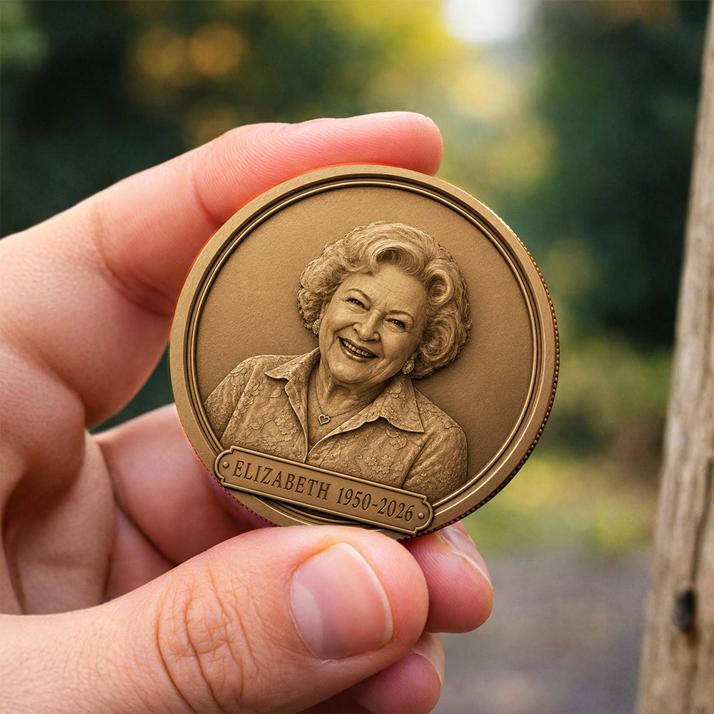 Custom Memorial Photo Portrait Coin Gift for Loved One CH07 180154