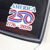America 250th Birthday 1776 - 2026 Car Window Decal Sticker LM32 895825