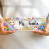 Teacher Name Plate Office Decor - Personalized Desk Name Plate CH07 896230