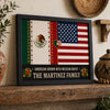 Personalized Mexico & America Flag Two Cultures One Family Picture Frame HO82 903554