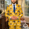 Custom Pet Face With Icon Men's Suit Gift for Pet Owners TH10 169829