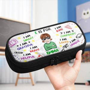School Kid Affirmations - Personalized Pencil Case Back To School Gift For Daughter Son CH07 896262