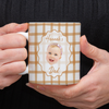 Custom Baby Face Plaid Pattern Print Full Mug - Personalized Gift for Parents LM32 899969