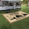 Alfombra de Patio de Camping Campistas Felices, Tapete para Terraza LM32 895055