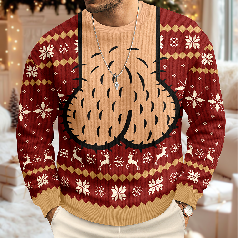 Cockmas Holiday Ugly Sweater Merry Cockmas Sweater Funny Meme Christmas Sweater Gift For Him CH07 180504