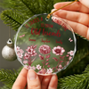 It Takes A Long Time To Grow An Old Friend Toile De Jouy Vintage French Style Personalized Cirle Glass Ornament HA75 897072