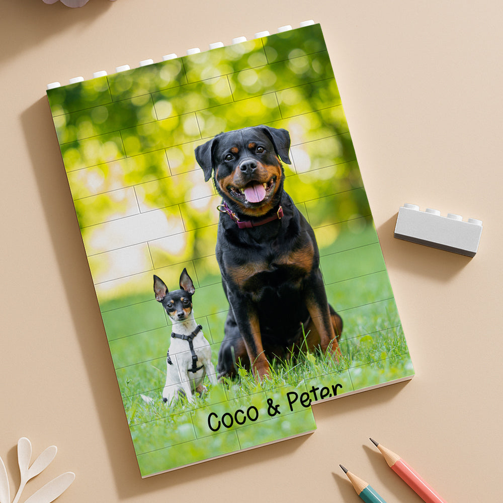 Custom Dog Cat Photo Rectangle Building Brick Blocks Gift For Dog Cat Lovers HA75 892514