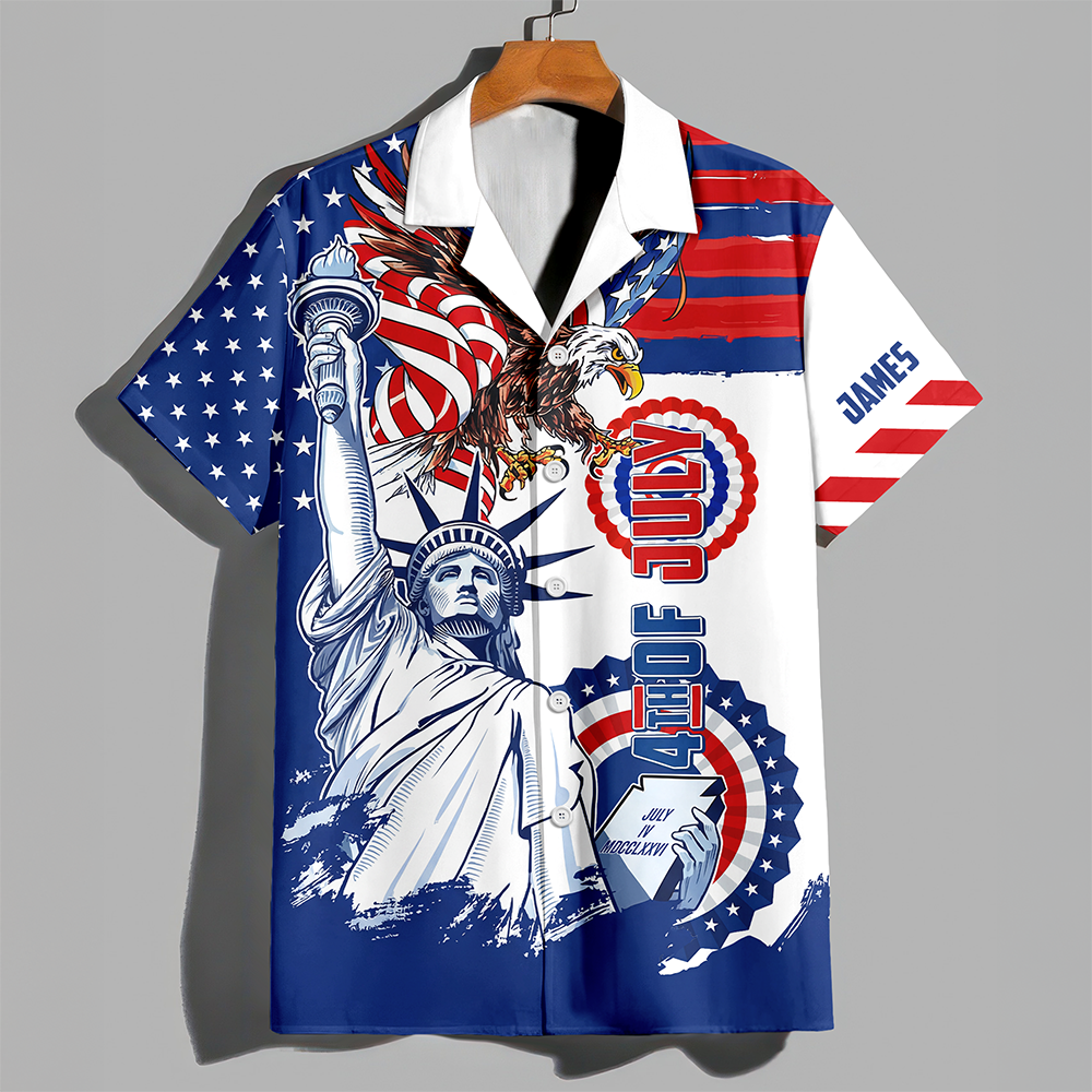 Personalized Custom Name America 4th Of July Hawaii Shirt TH10 898903