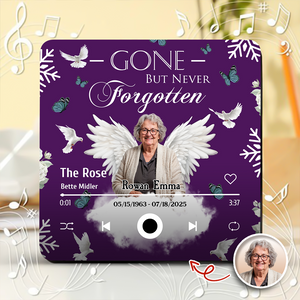 Custom Photo Gone But Never Forgotten Memorial Music Fridge Magnet TH10 894229