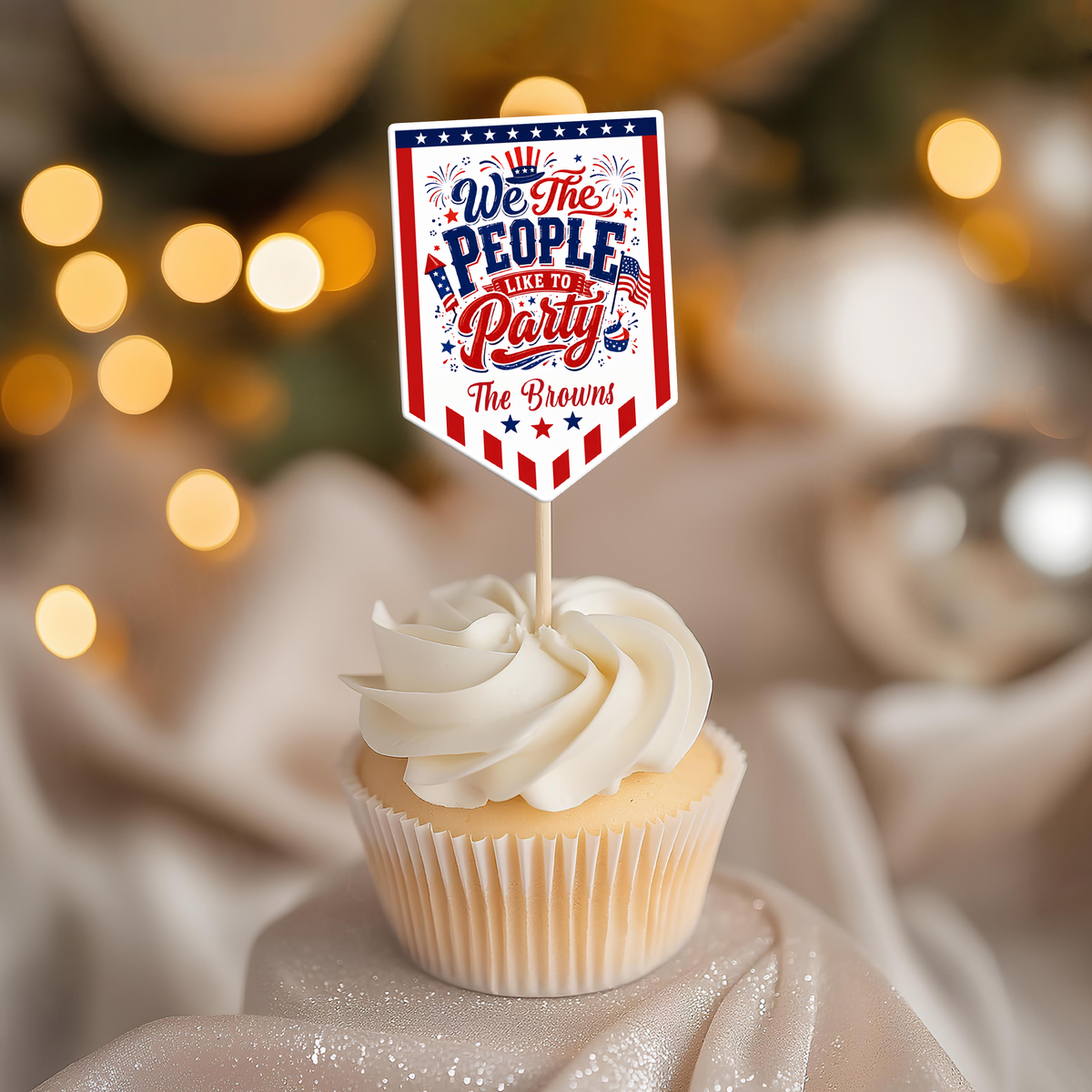 We The People Like To Party 250 Years Of Freedom USA - Personalized Cupcake Toppers HA75 921676