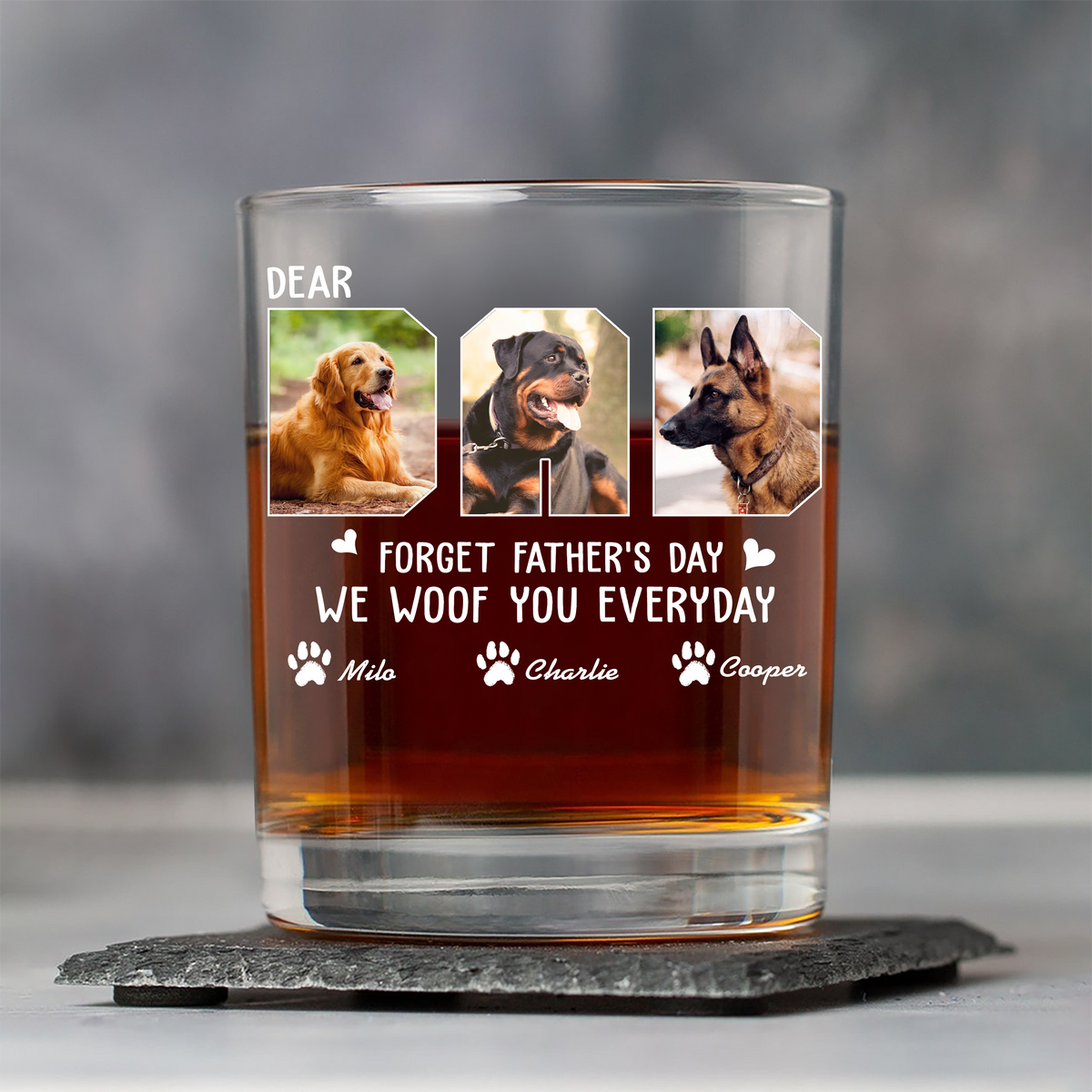Custom Photo Daddy Forget Father‘s Day We Woof You Everyday LM32 893545