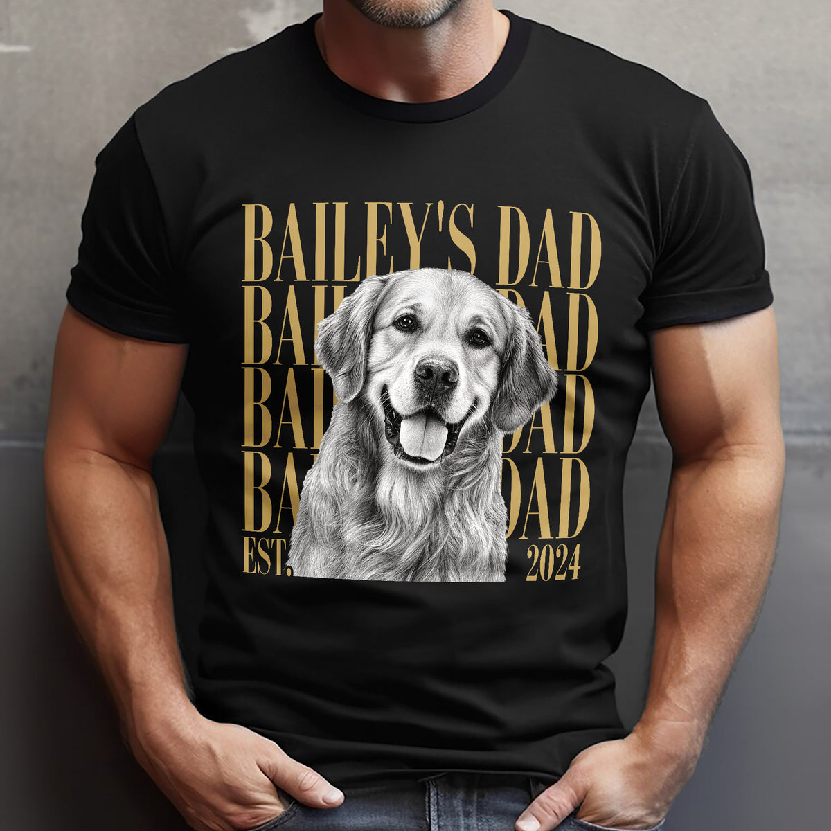Personalized Vintage Photo Dog Dad Comfort Shirt Pet Lovers HA75 921820