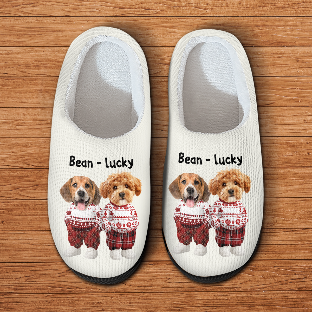 Custom Dog Photo Slippers Christmas Gift For Dog Lovers TH10 896773