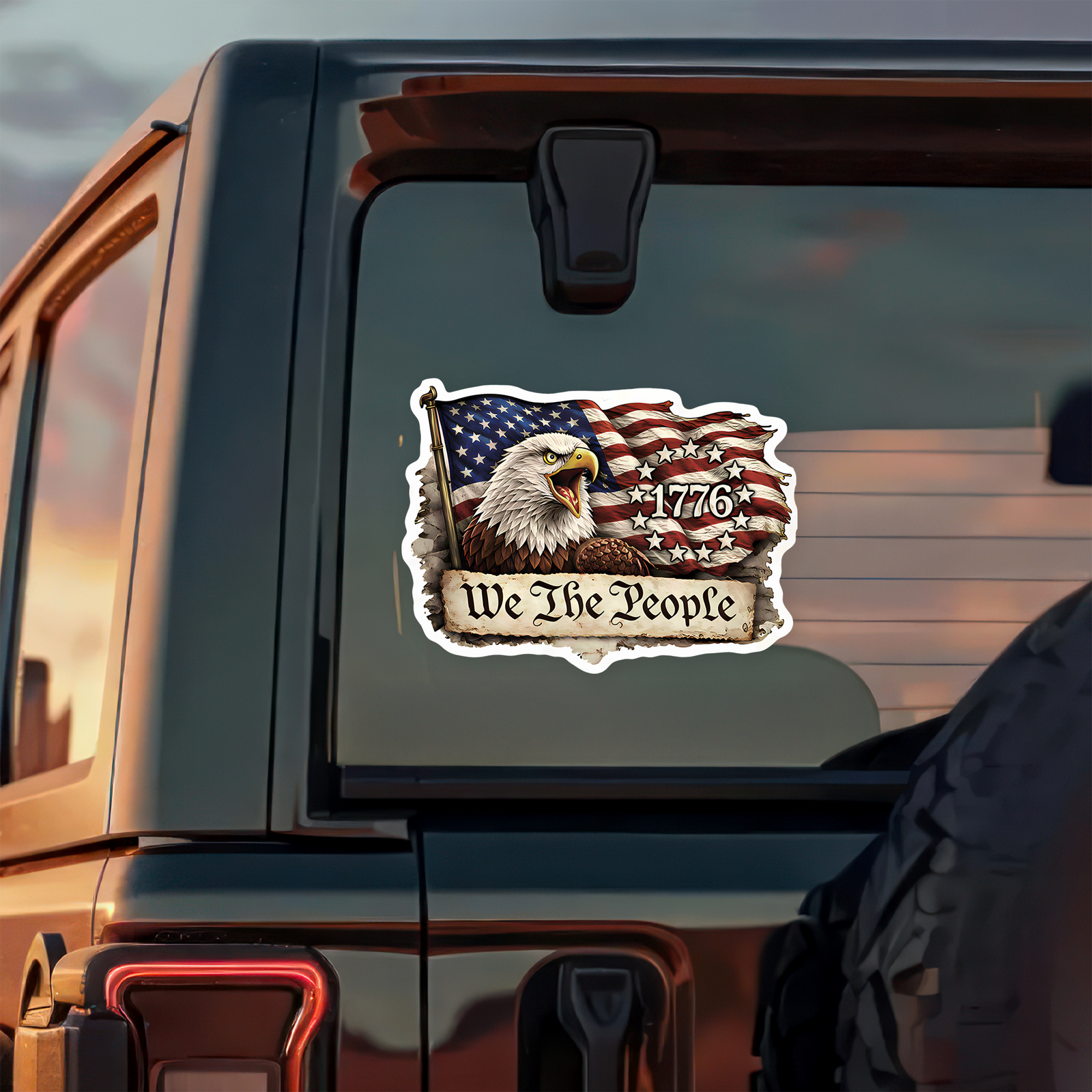 We The People 1776 America Car Window Decal Sticker TH10 898881