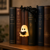 Halloween Ghost Metal Bookshelf Lantern Light Gift for Book Lovers, Reader Gift CH07 180212