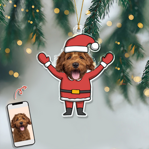 Custom Funny Photo Christmas Acrylic Ornament For Pet Lover TH10 894325