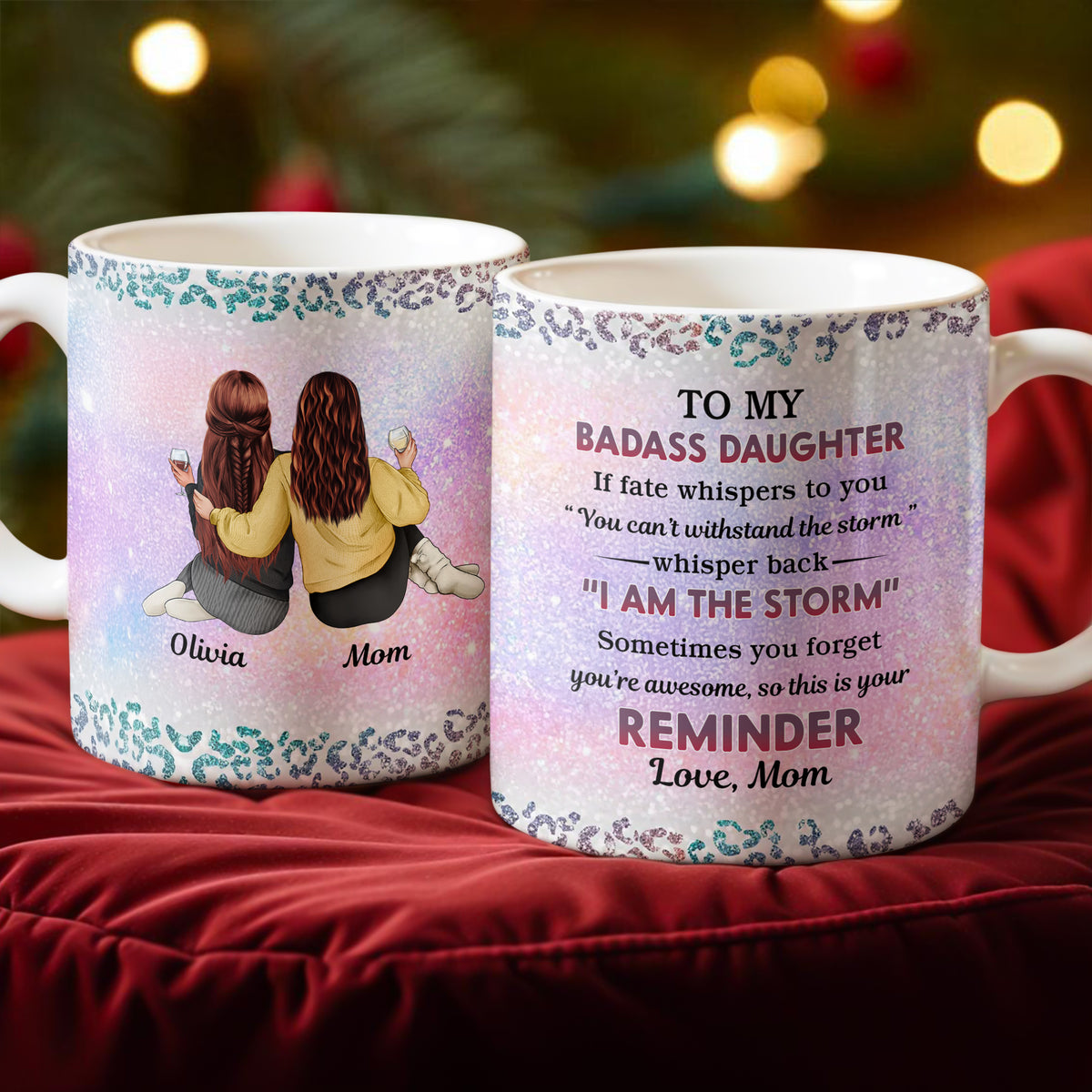 From Mom To Badass Daughter Personalized Print Full Mug HA75 897164