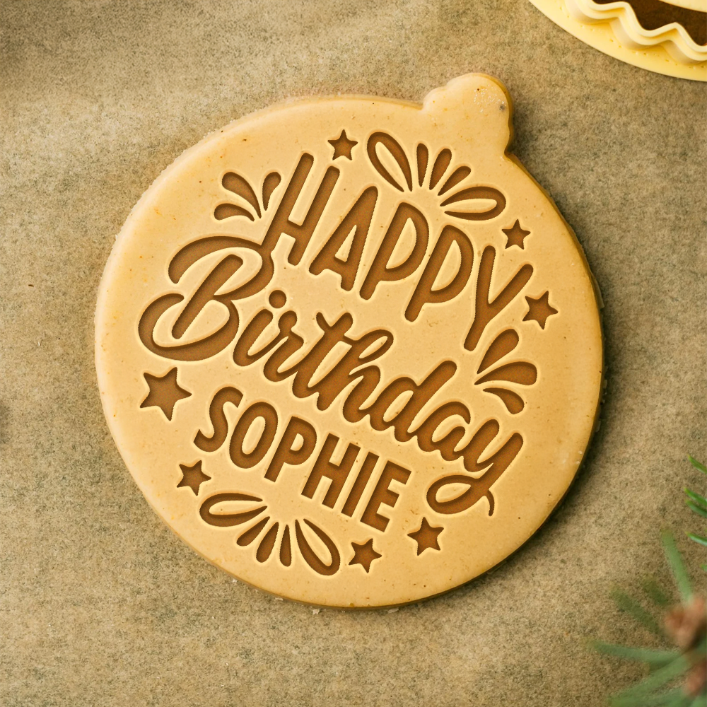 Personalized Name Birthday Cookie Stamp Gift For Family, Friends HO82 900592