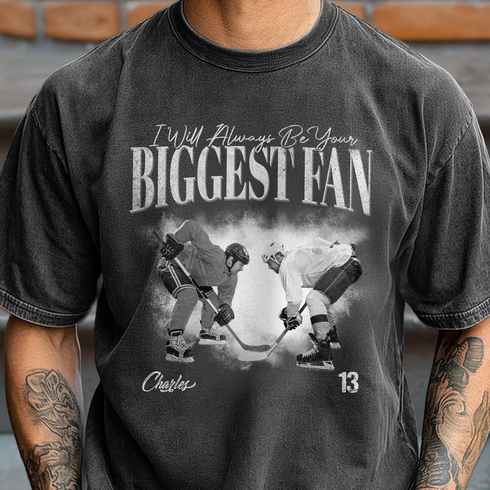 Custom Photo My Heart Is On That Field Retro Vintage Portrait Comfort Shirt CH07 910388