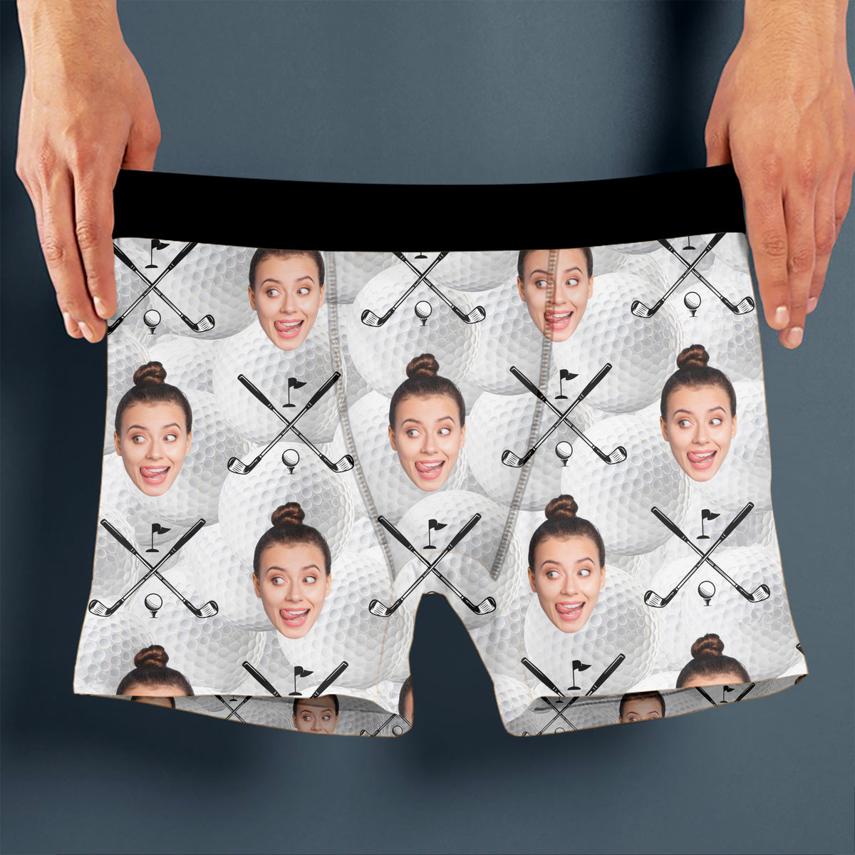 Custom Photo Golf Ball Men's Boxer Gift for Golf Lovers LM32 897635