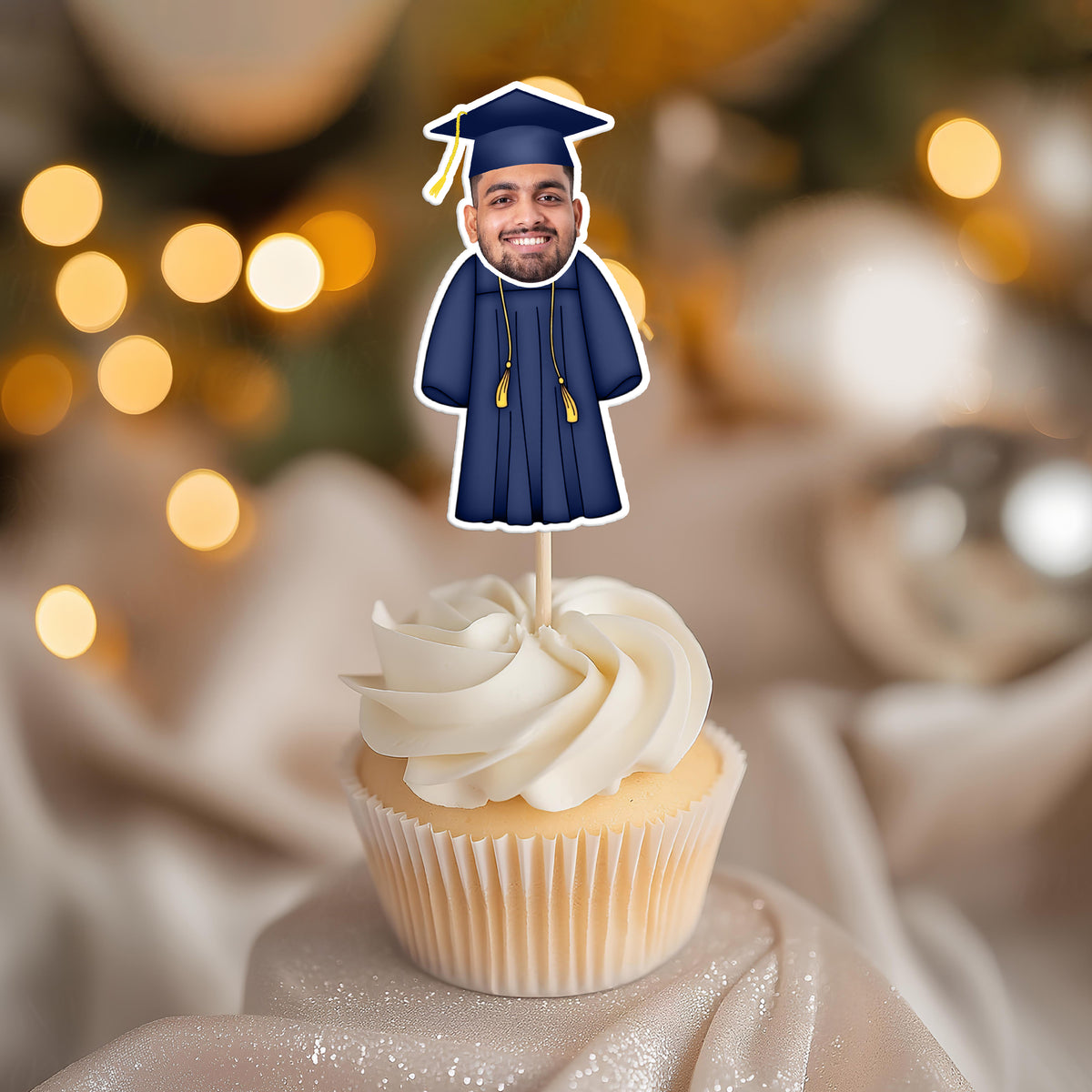 Custom Photo Senior Graduation Decoration Cupcake Toppers For Party TH10 892495