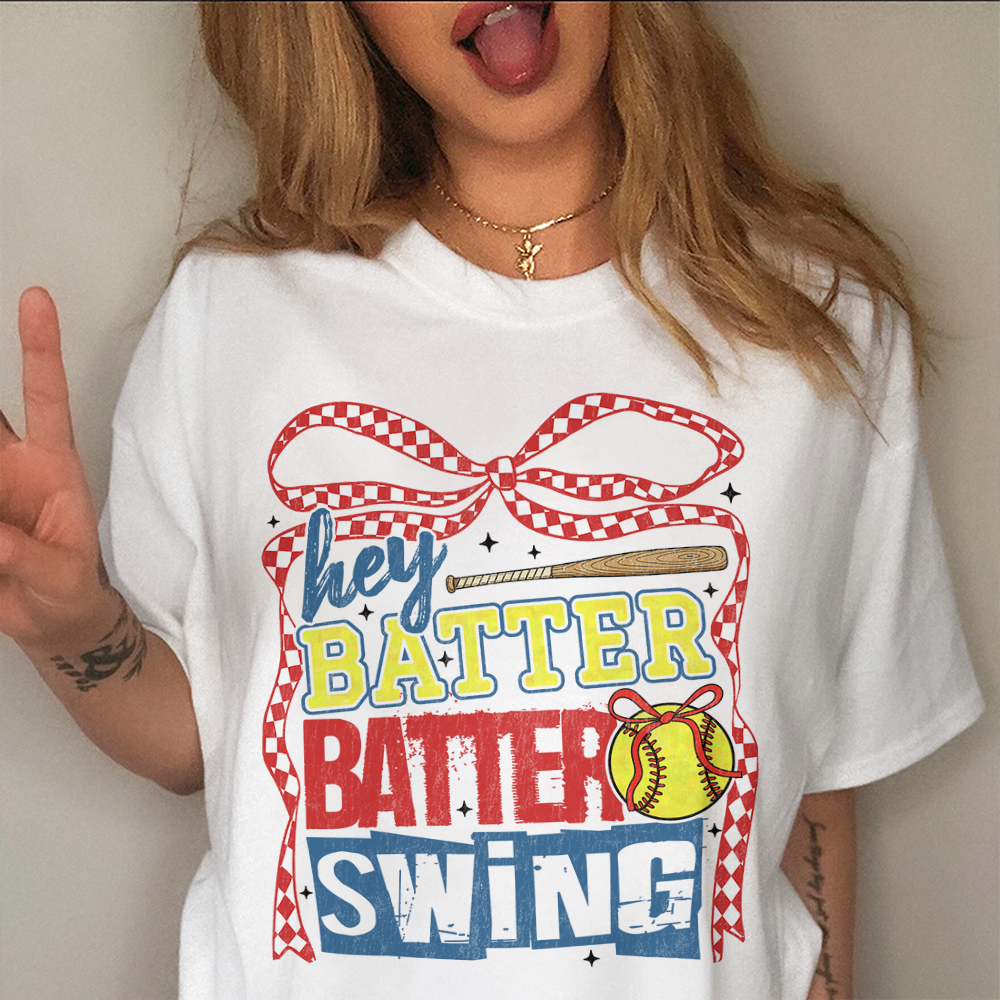 Retro Softball Batter Batter Swing Softball Family Bright Shirt HO82 893650