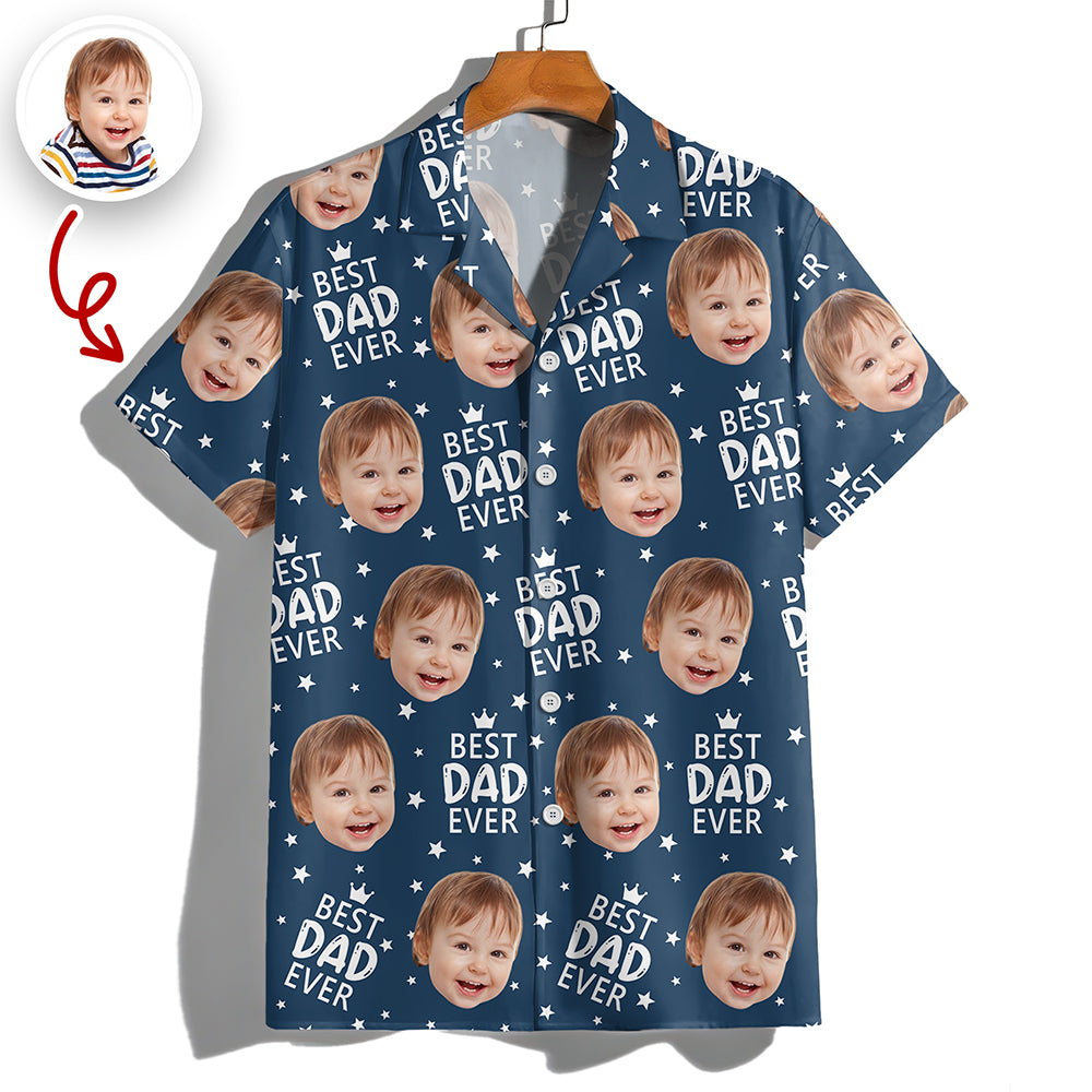 Custom Face Best Dad Ever Hawaiian Shirt Father's Day Gift CH07 911558