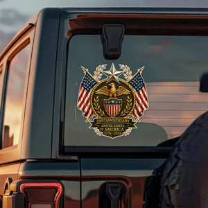 250th Anniversary United States Of America Car Window Decal Sticker TH10 898385