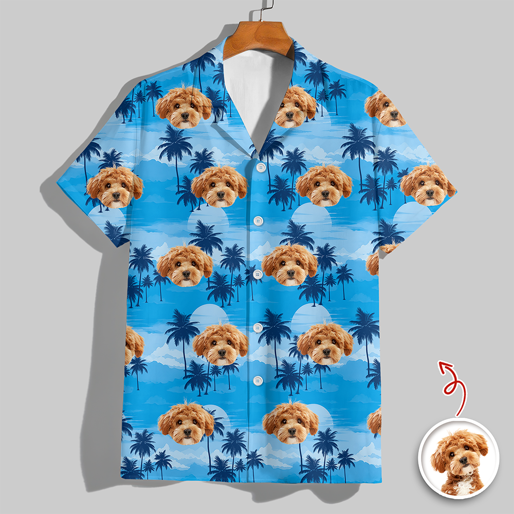 Custom Dog Face Hawaiian Shirt For Summer Holiday Dog Dad Gift CH07 911378