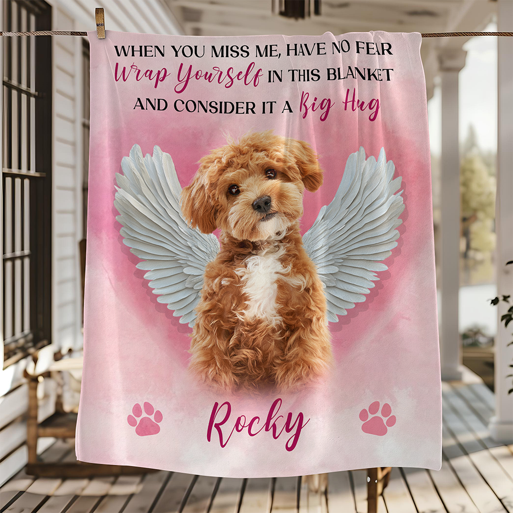 Custom Photo No Longer By My Side But Forever In My Heart - Memorial Personalized Custom Blanket - Sympathy Gift For Pet Owners, Pet Lovers CH07 895840