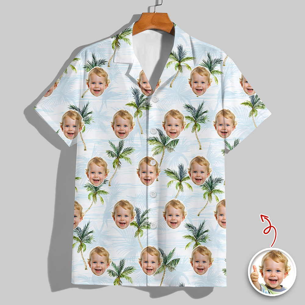 Custom Face Photo Tropical Hawaiian Shirt Summer Vacation Gift CH07 911436