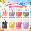 Custom Name Striped PVC Beach Tote Bag Personalized Summer Gift CH07 911862