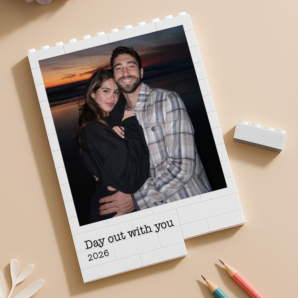 Custom Photo With Custom Message Building Brick Blocks Message Gift for Mom, Valentine & Holiday LM32 899469