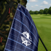 Personalised Golf Club Wreath Plaid Golf Towel HO82 902172