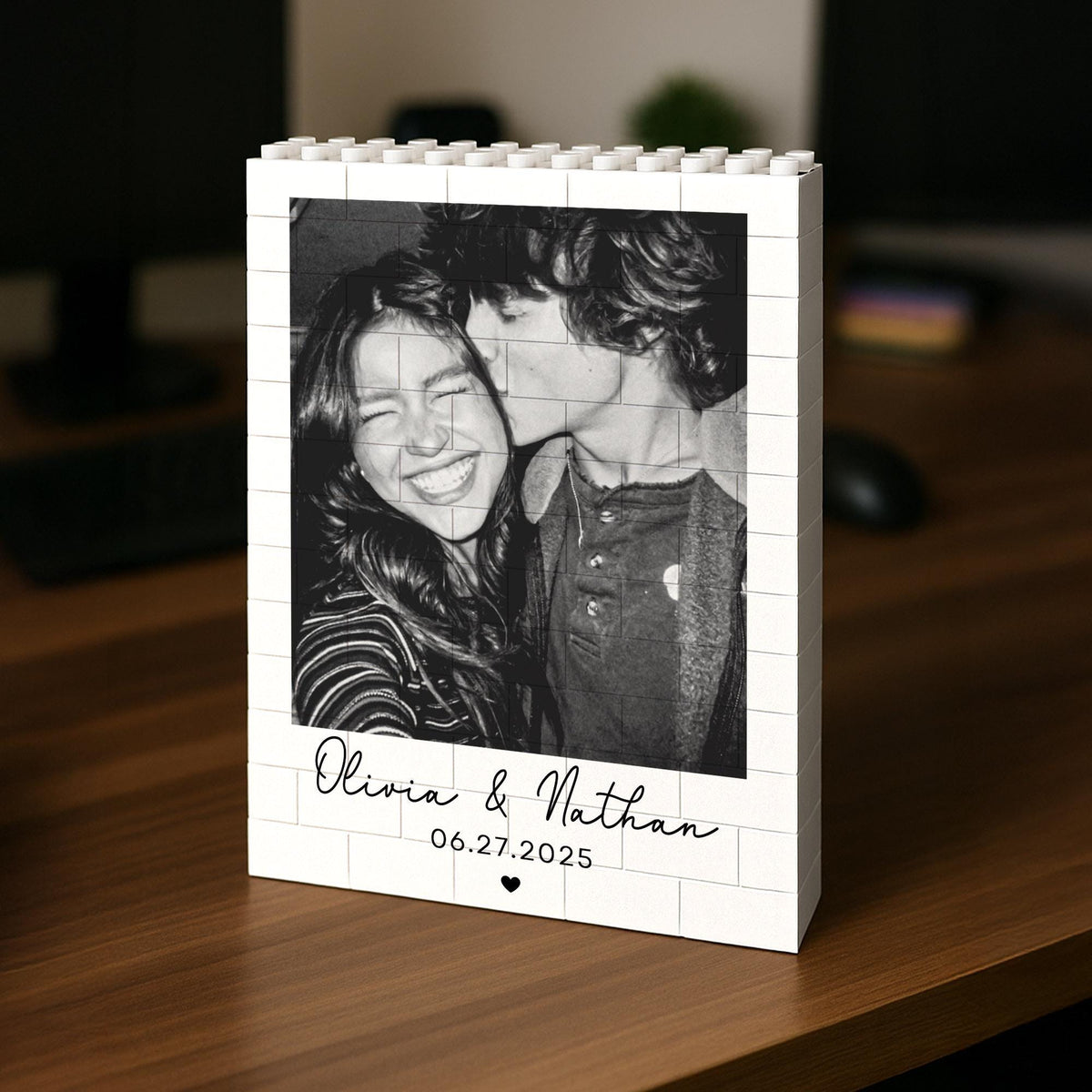 Custom Photo You & Me Always Love Together Building Brick Blocks LM32 895641