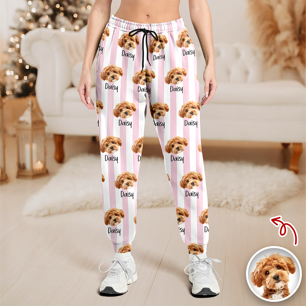 Custom Pet Portrait Dog Lover Cat Lover Gift Sweatpants - Personalized Gift TH10 169625