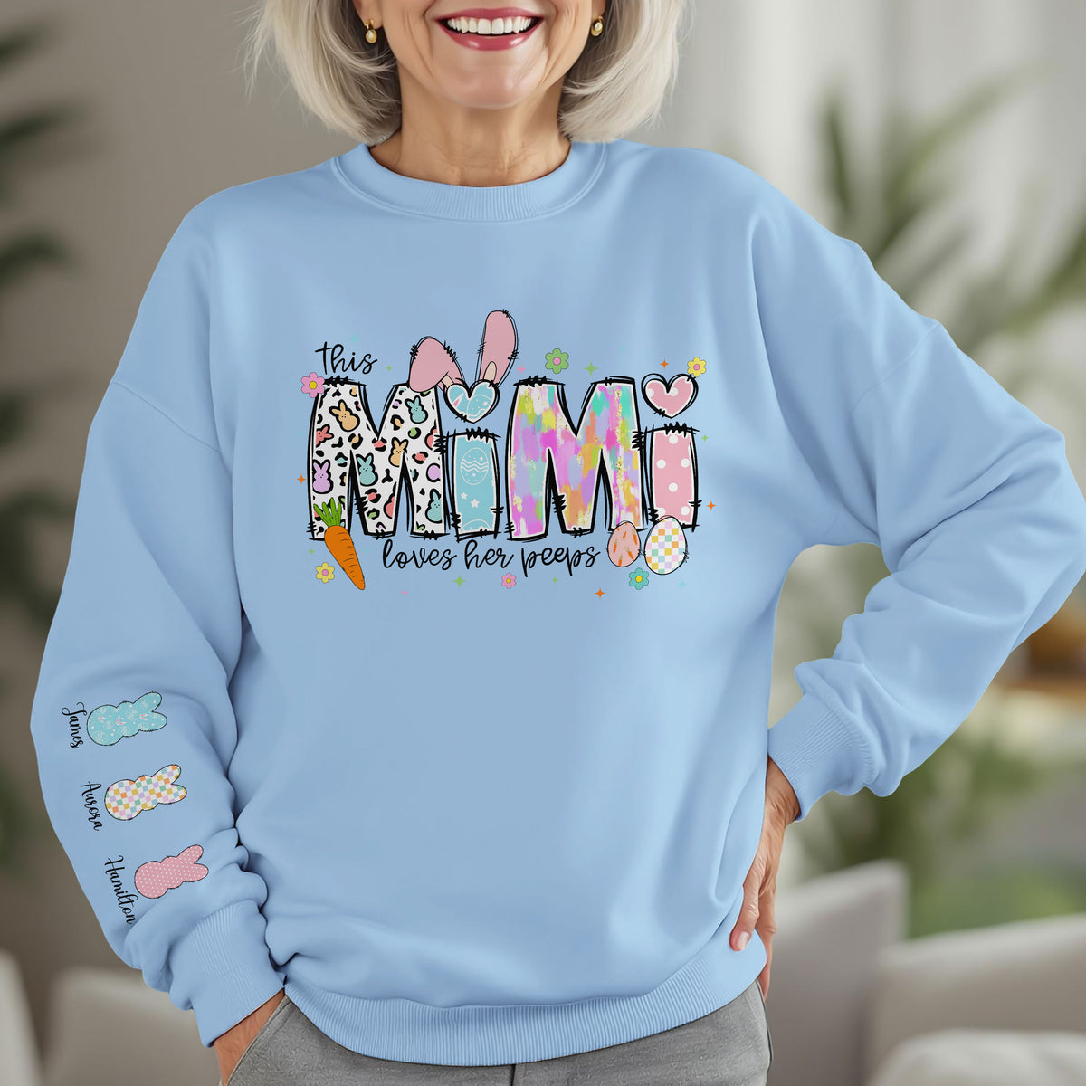 Personalized Name Grandma Gift For Mother's Day Sleeve Printed Sweatshirt LM32 893151