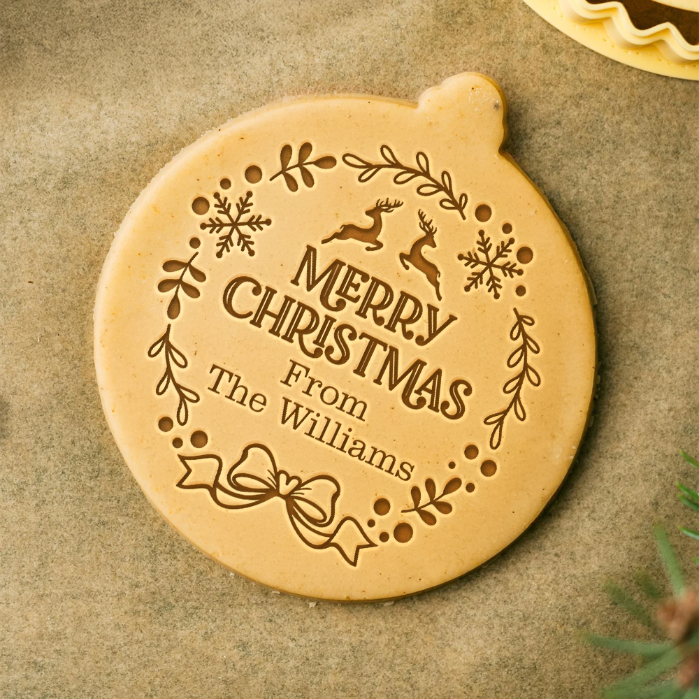Custom Name Merry Christmas - Personalized Cookie Stamp Gift For Family CH07 899664