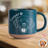 Personalized Dog Photo Engraved Pottery Mug - Custom Pet Lover Gift CH07 911410