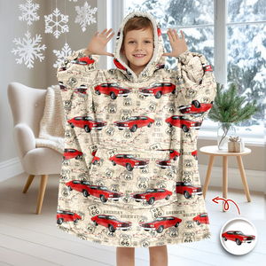 Custom Photo With Accessories Pattern Car Hoodie Blanket HA75 898292