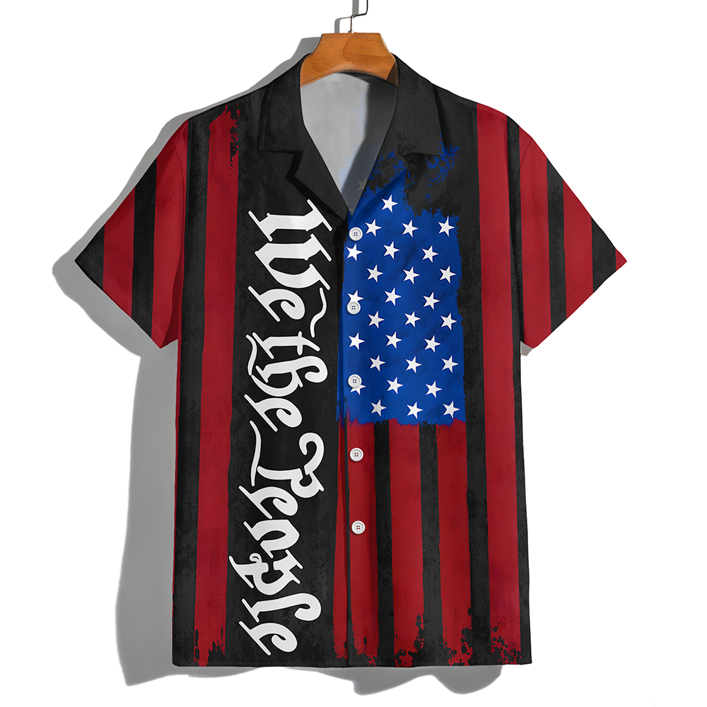 Personalized We The People American Flag Hawaiian Shirt - Patriotic Gift LM32 669233
