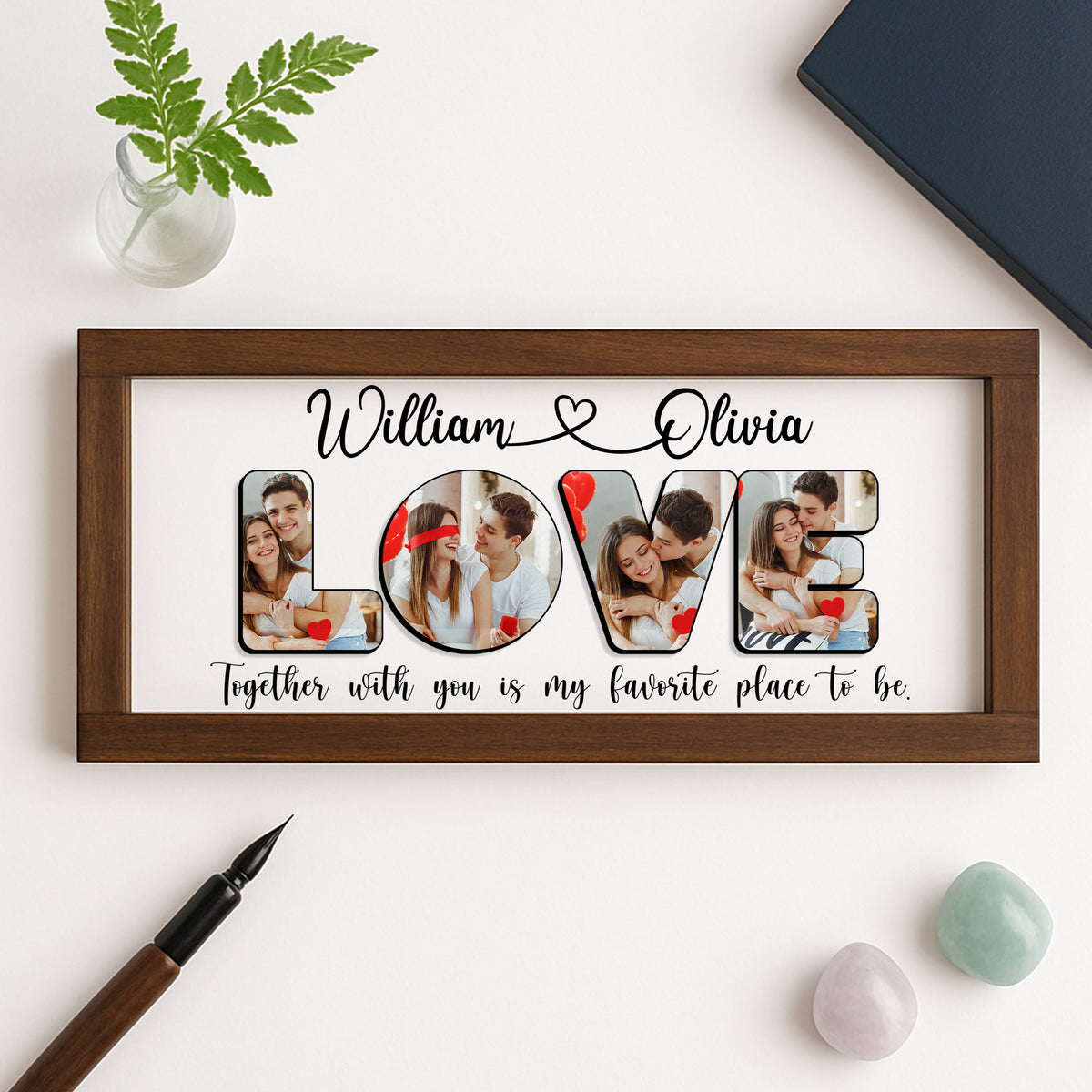 Custom Valentine's Day Couple Photo Frame For Couple TH10 898569