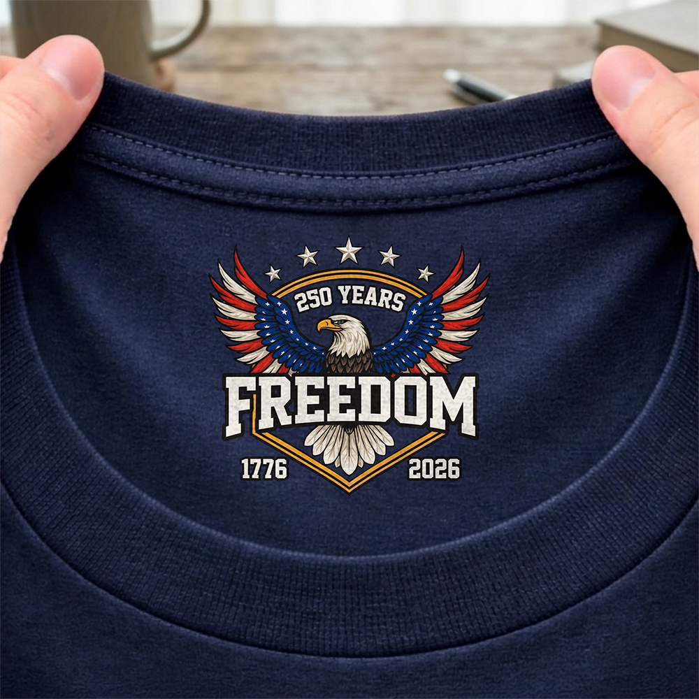 250 Years of Freedom 1776–2026 Anniversary Neck Print Shirt Patriotic Gift CH07 910920