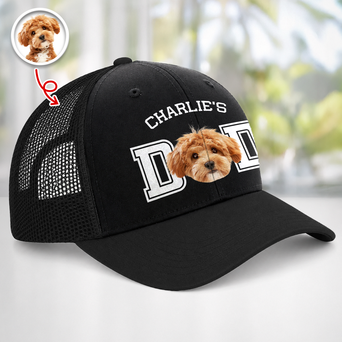 Custom Photo And Name Trucker Hat For Dog Lover TH10 170263