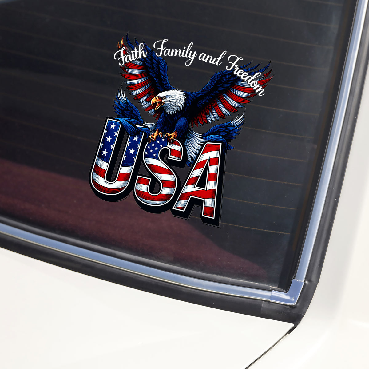 Faith, Family & Freedom America 250 Years Car Window Decal Sticker LM32 895837