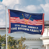 250 Years Anniversary Custom Family Name America House Flag CH07 910188