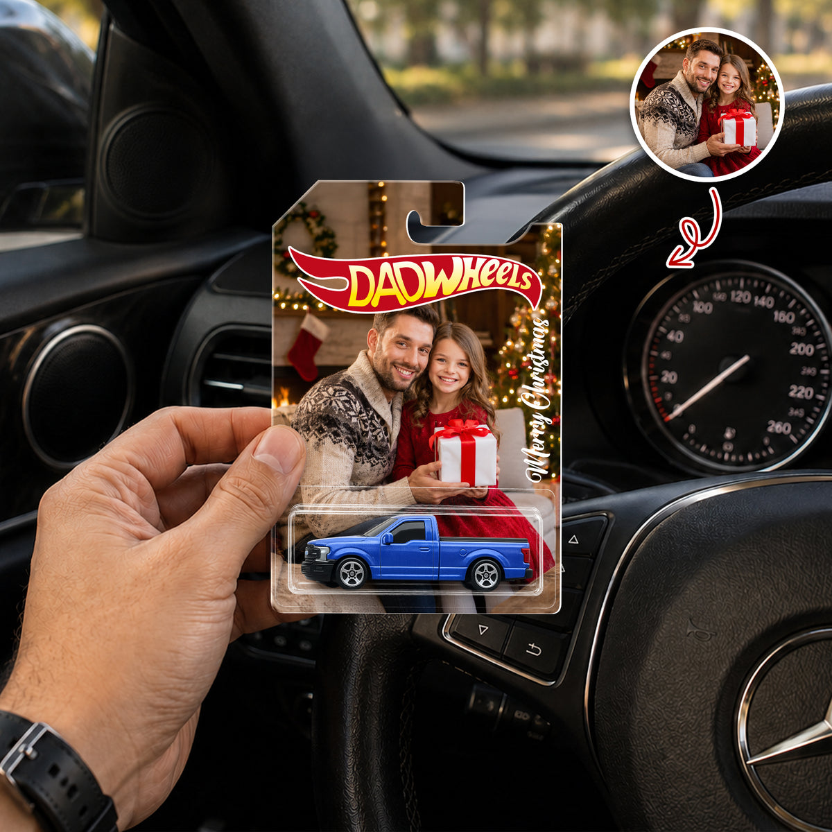 Custom Photo Dad Mom Wheels - Gift for Parents, Christmas Custom Collector Gift HO82 903180